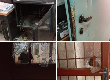 The occupation smashes the contents of a school in the town of Beita.