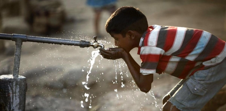 At the height of the drought, Egypt's drinking water leaks from perforated pipes