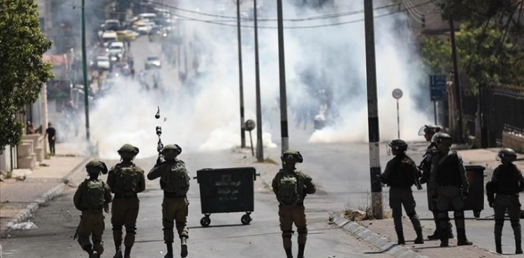 Confrontations with the occupation west of Ramallah