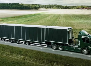 Scania Tests A Truck Covered With Solar Panels