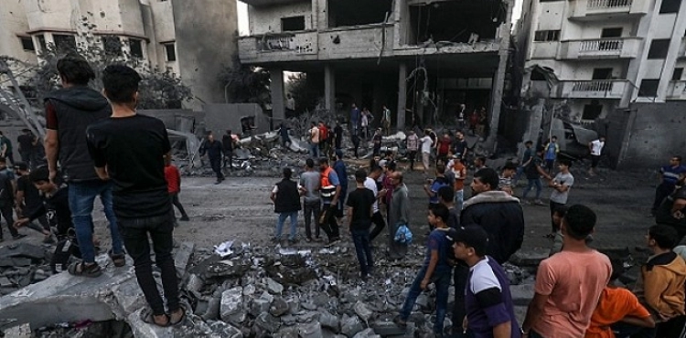 An unprecedented humanitarian disaster...continuous bombing of the Gaza Strip