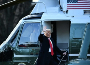 Trump leaves the White House