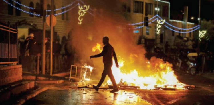 Injuries during confrontations with the occupation in separate areas of the West Bank