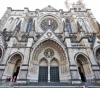 Filming a movie about the fire of Notre Dame Cathedral in France