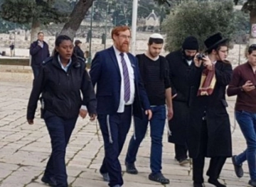 Dozens of settlers led by extremist â€œGlickâ€ storm Al-Aqsa Mosque
