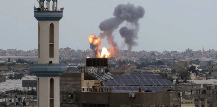 The occupation continues to bomb Gaza