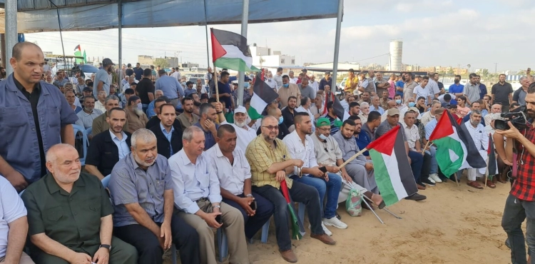 During a mass festival, the factions in Gaza: It is no longer possible to calm down in exchange for economic and livelihood aggression