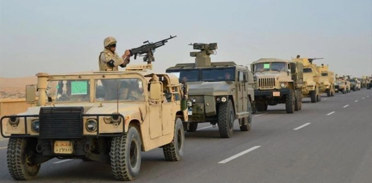 Egyptian army kills 20 gunmen in Sinai, western Egypt