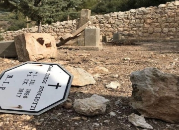 Attack on a Christian cemetery west of Jerusalem