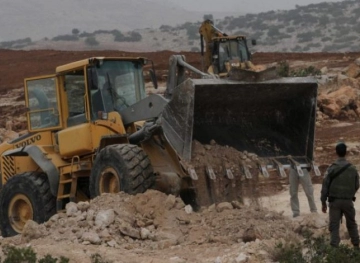 The occupation authorities stopped working on a project for childhood and motherhood south of Jenin