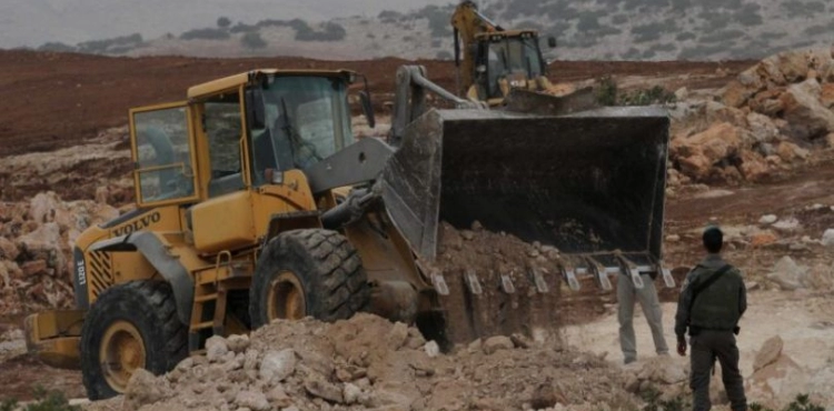 The occupation authorities stopped working on a project for childhood and motherhood south of Jenin