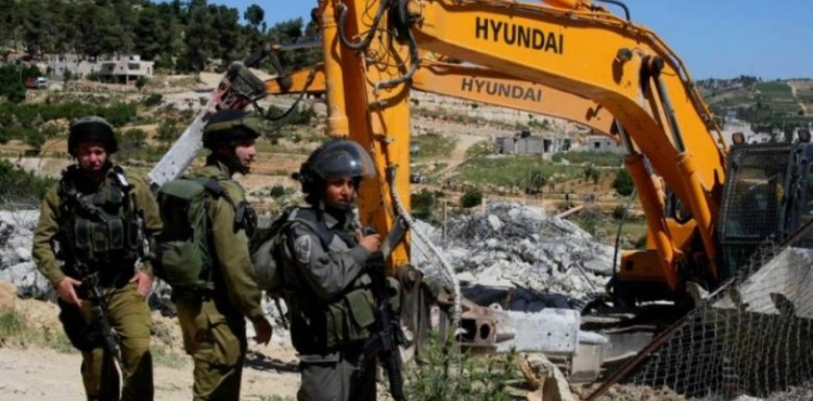 Israeli demolitions and bulldozing affect Palestinian installations in Jericho and Bethlehem