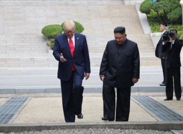 Tramb is the first US president to set foot in North Korea