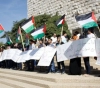 Injuries due to the dispersal of the Israeli occupation march in solidarity with the striking prisoners in the West Bank