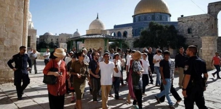 168 Israelis desecrated the courtyards of al-Aqsa Mosque