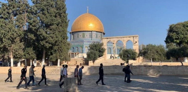 About 100 settlers storm the &quot;Al-Aqsa&quot; squares