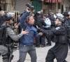 11 Palestinians were injured, including a journalist, after the occupation suppressed a sit-in in Jerusalem