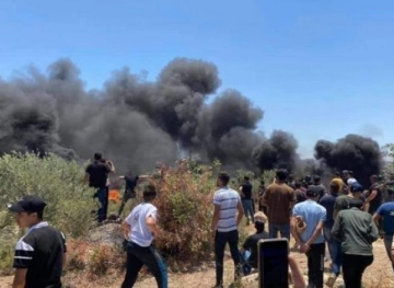 Dozens injured during the occupation&acute;s suppression of a march condemning the settlements south of Nablus