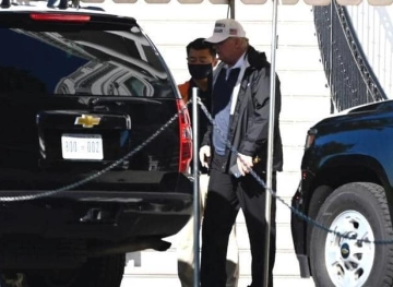 Trump leaves the White House and arrives at his Virginia golf club as votes count continues