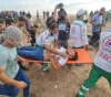 41 injured, including 22 children, and critical cases as a result of the occupationâ€™s suppression of a demonstration on the Gaza border
