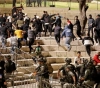 Palestinian calls for an &quot;intifada&quot; on Tuesday against the settlers&acute; march