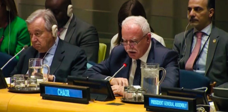 Al-Maliki briefs Guterres on the Palestinian situation under &quot;Corona&quot; and the measures of the occupation