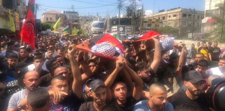 Four martyrs rose at dawn.. Jenin bids farewell to Saleh Ammar and Raed Abu Seif
