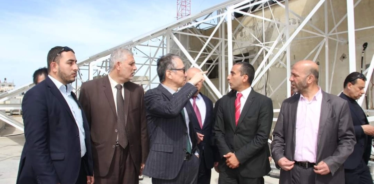 Japanese Ambassador launches solar energy project for the Department of Industrial College at Najar Hospital in Gaza