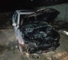 Settlers burn a vehicle in Oureef
