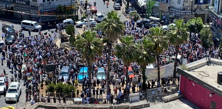Angry marches in the West Bank at the impact of the comprehensive strike against the aggression of the occupation