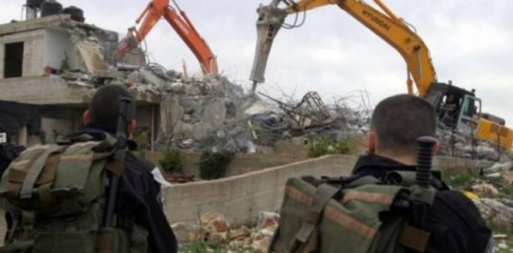 The occupation demolishes a house for the second time in Yatma