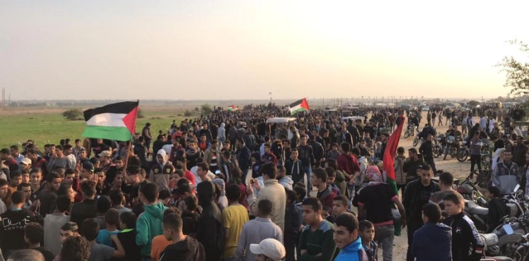 28 wounded in the march of return in Gaza