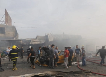 Two people killed and 15 injured in an explosion at a popular market in eastern Baghdad