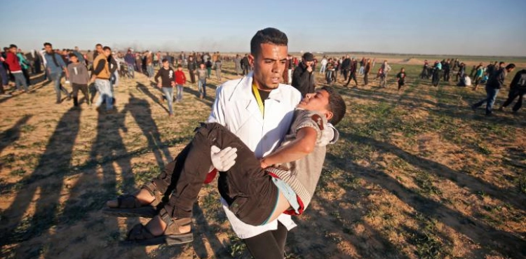 Injuries in Gaza&acute;s weekly return march