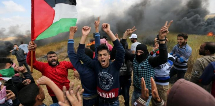 The National authority: the occupation deliberately kills and injures the participants in the peaceful marches in Gaza