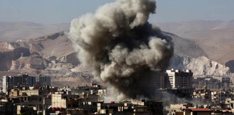 Israeli raids on Syria and Israel announced intercepting missiles fired at the Golan Heights