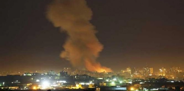 The occupation is bombing a site in Gaza