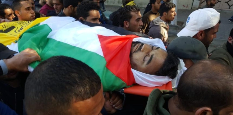 Gaza&acute;s body of martyr Abu Jabal is common