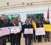 Protest in Hebron against suspension of international observers