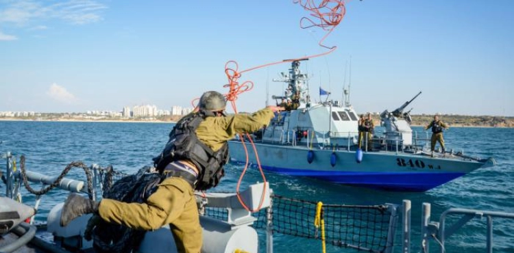 The occupation targets and hunts fishermen off the coast of the Gaza Strip.