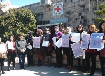 A sit-in in Bethlehem against the policy of administrative detention