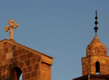Hamid and Ruwaidi discuss the establishment of an Islamic Christian center in Bethlehem