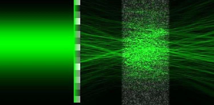 Innovating laser beams penetrating the walls