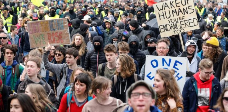 Fifteen thousand people demonstrate in Belgium to protect the climate