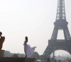 Eiffel is 130 years old and Paris celebrates laser