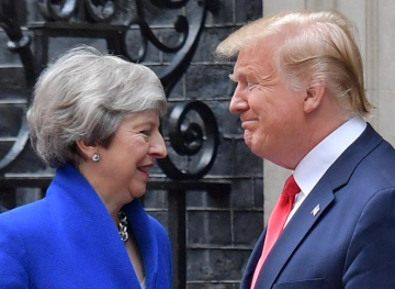 Trump pledges a &quot;very important&quot; trade deal with Britain after BRICEST
