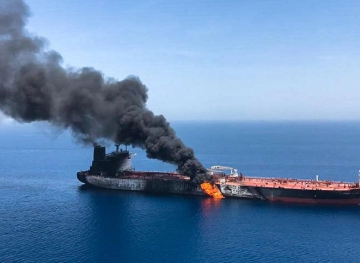 Who benefits from the attack on the oil tankers in the Gulf?