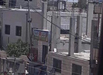 The occupation army is breaking in. Village  &quot;Asakra &quot;. A number of houses are being raided