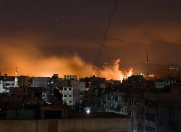 Sixteen people were killed by Israeli shelling of Damascus and Homs