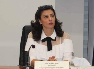 Jadu calls on Germany to play a role in stopping Israel&acute;s &quot;forced displacement&quot; of Palestinians